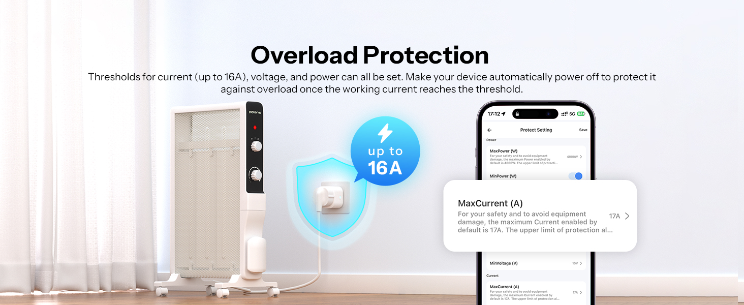 S61STPF EU 16A iPlug Matter WiFi Smart Socket Overload Protection EWeLink APP Vo