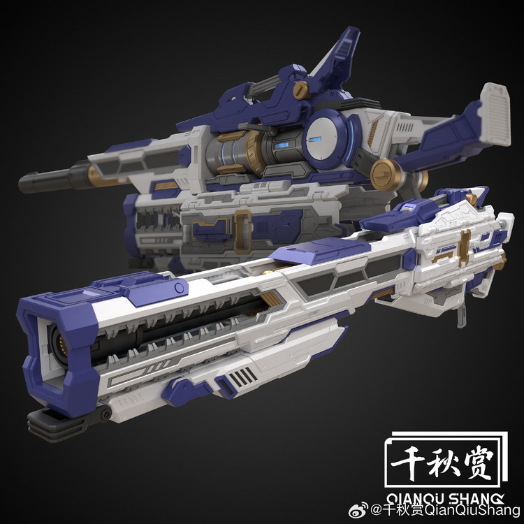 千秋赏01269 重装型爆裂磁轨炮配件包蓝色第二批
